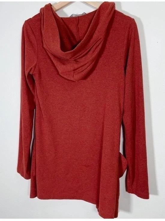 Code x Mode Lightweight Open-Front Rust Cardigan - Picture 12 of 13